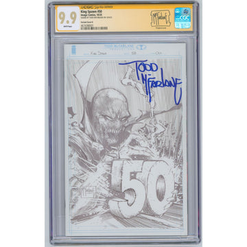 King Spawn: #50 [Todd McFarlane Signed Virgin Sketch CGC 9.9 CVR H - 1:1000] 2025 Comics Image Comics