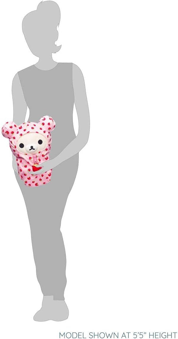 Korilakkuma San-X Original: Strawberry Pattern Pink Sleeping Bag Plush Toys & Games Rilakkuma