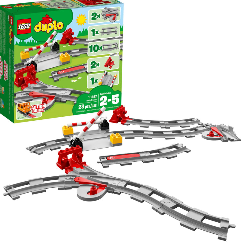 LEGO DUPLO: Train Tracks - 23 Piece Building Kit [LEGO, #10882] LEGO Lego   