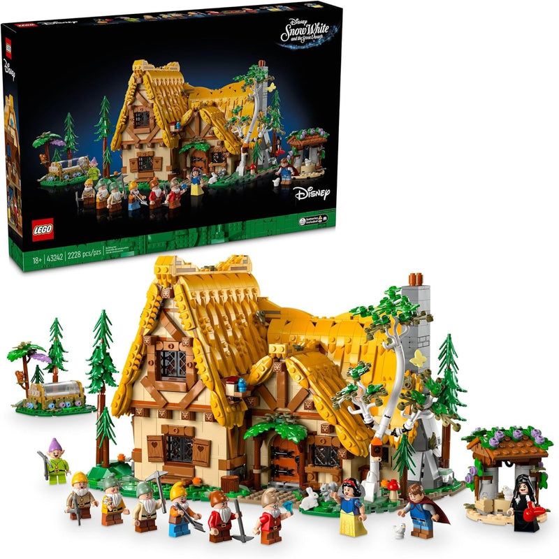 LEGO Disney: Snow White and The Seven Dwarfs’ Cottage - 2229 Piece Building Set [LEGO, #43242] LEGO LEGO   