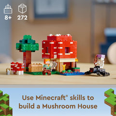 LEGO: Minecraft The Mushroom House - 272 Piece Building Kit [LEGO, #21179] LEGO LEGO