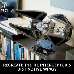 LEGO Star Wars TIE Interceptor - 1931 Piece Building Kit [LEGO, #75382] LEGO LEGO   