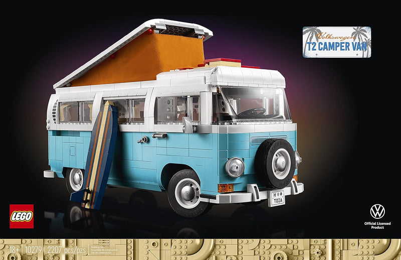 LEGO: T2 Camper Van - 2205 Piece Building Kit [LEGO, #10279] LEGO LEGO   