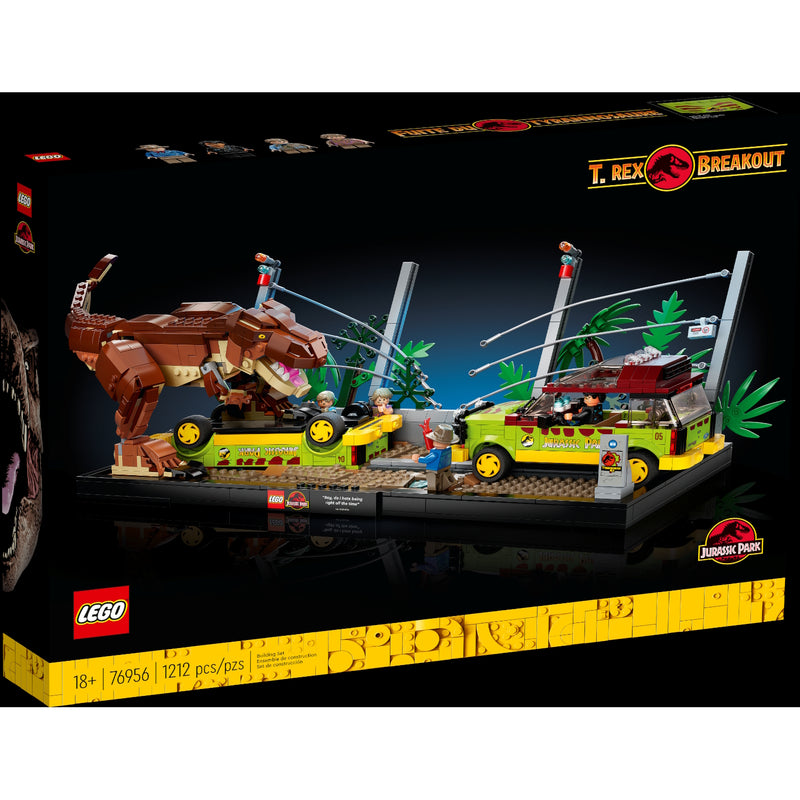 LEGO Jurassic Park: T. Rex Breakout - 1212 Piece Building Kit [LEGO, #76956] LEGO LEGO   