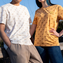 Giordano X Milk Mocha Bear: Monogram (Beige) T-Shirts Milk Mocha Bear