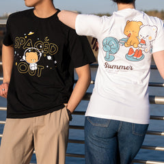 Spaced Out T-shirt T-Shirts Milk Mocha Bear