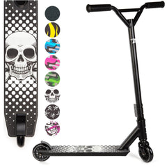Land Surfer: Stunt Scooter - Black Skull Toys & Games Land Surfer