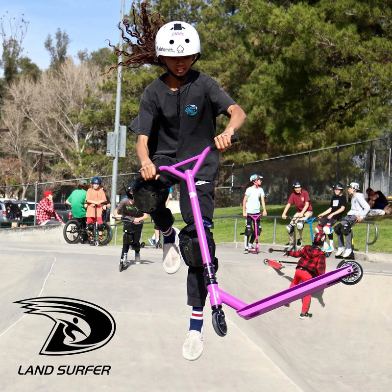 Land Surfer Stunt Scooter - Purple Skull Toys & Games Land Surfer