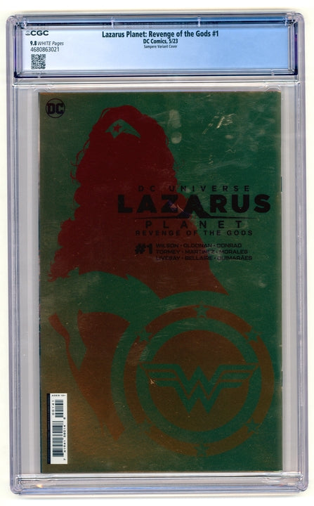 Lazarus Planet Revenge of the Gods: #1 [Sampere CGC 9.8 Foil Virgin - 1:50] 2023 Comics DC Comics