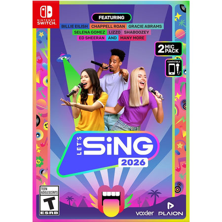 Let’s Sing 2026 + 2 Mics [Nintendo Switch]