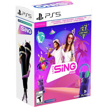 Let's Sing 2025 - 2 Microphone Bundle [PS5] PlayStation 5 Video Game Plaion   