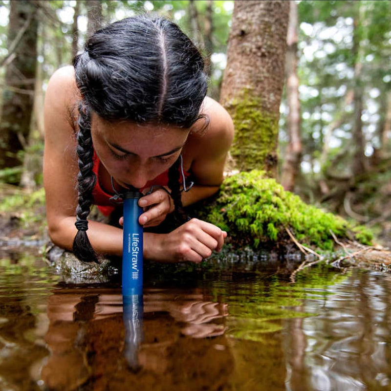 LifeStraw By Vestergaard - Navy Blue (4-Pack) For Travel, Hiking, Personal, Camping, Survival & Emergency Home and Hardware LifeStraw