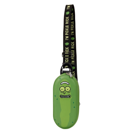 Loungefly CN Rick and Morty: Pickle Rick Crossbody Bag Clothing and Apparel Loungefly