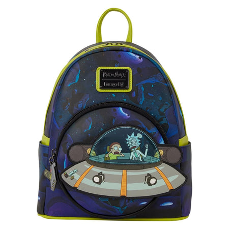 Loungefly CN Rick and Morty: Space Cruiser Mini Backpack Clothing and Apparel Loungefly