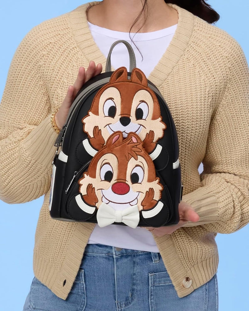 Loungefly: Chip and Dale Two Chips and A Miss Mini Backpack Clothing and Apparel Loungefly