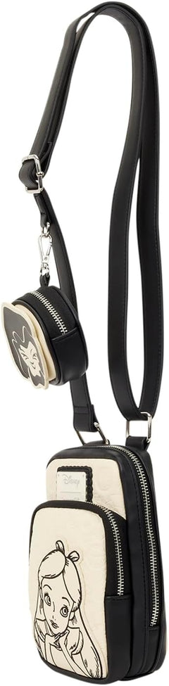 Loungefly Disney: Alice In Wonderland Sling Bag Clothing and Apparel Loungefly