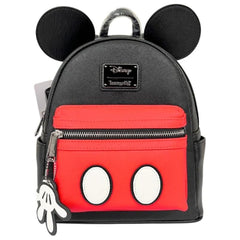 Loungefly: Disney Mickey Mouse Mini Faux Leather Backpack Clothing and Apparel Loungefly