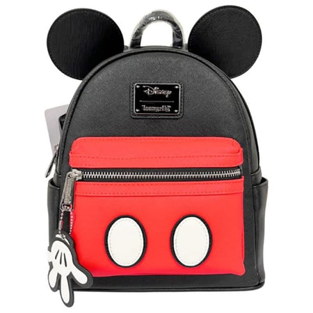 Loungefly: Disney Mickey Mouse Mini Faux Leather Backpack Clothing and Apparel Loungefly