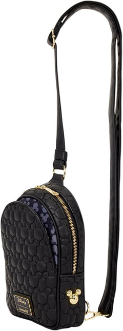 Loungefly Disney: Mickey Silhouette Convertible Sling Bag Clothing and Apparel Loungefly