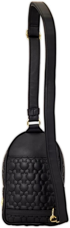 Loungefly Disney: Mickey Silhouette Convertible Sling Bag Clothing and Apparel Loungefly