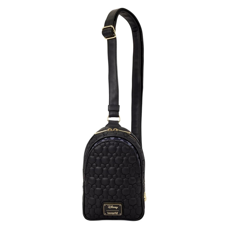 Loungefly Disney: Mickey Silhouette Convertible Sling Bag Clothing and Apparel Loungefly
