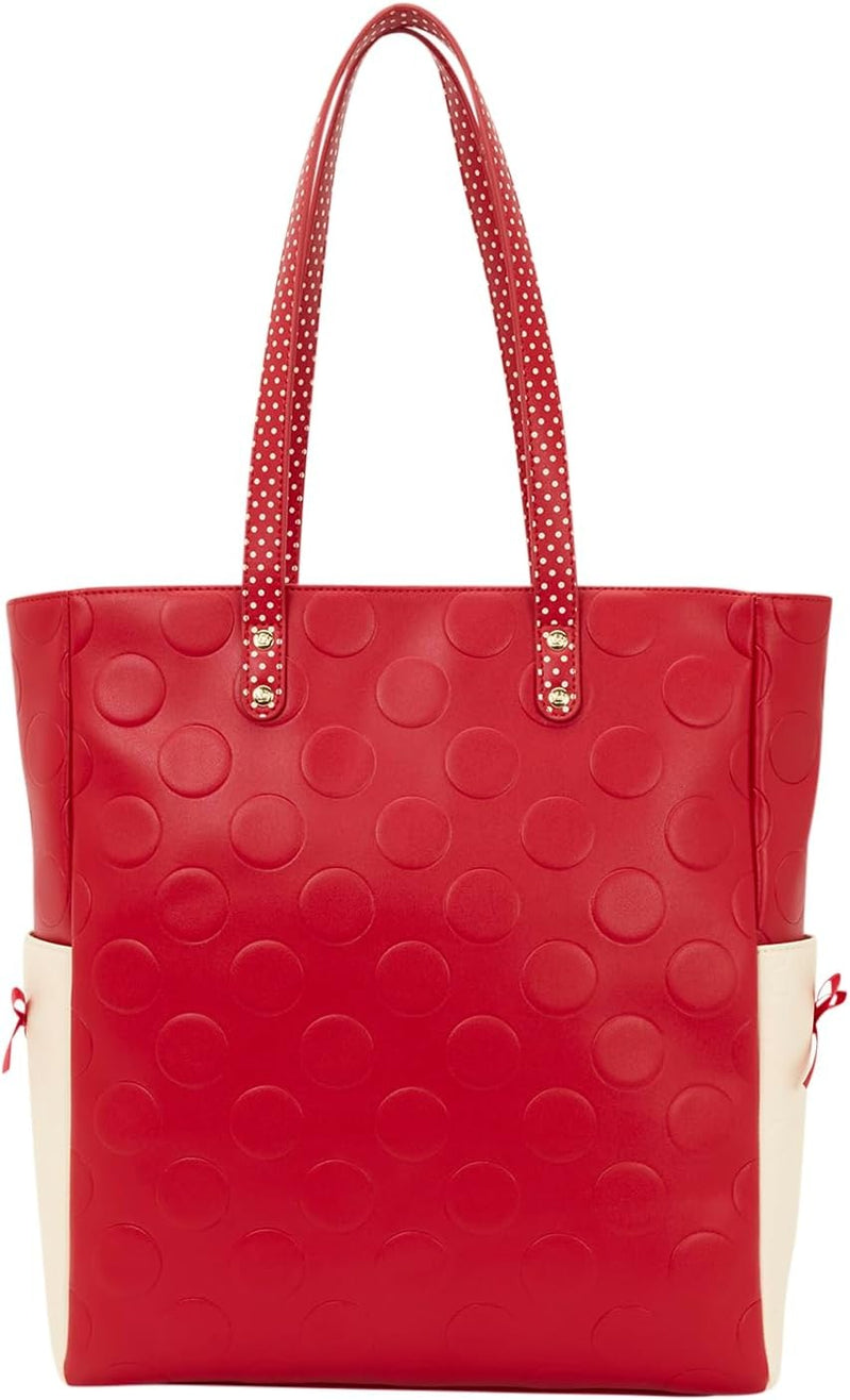 Loungefly: Disney - Minnie Rock The Dots Tote Bag Clothing and Apparel Loungefly