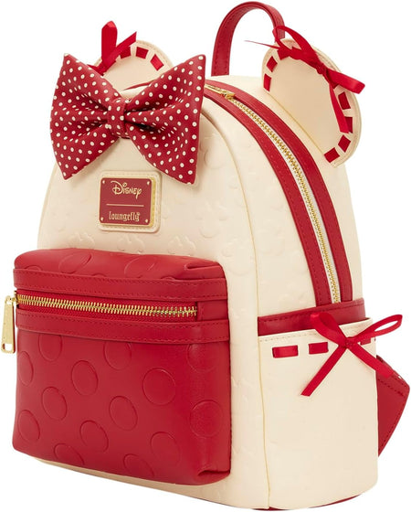Loungefly: Disney - Minnie Rock the Dots Mini Backpack Clothing and Apparel Loungefly