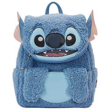 Loungefly: Disney Stitch Plush Mini Backpack Clothing and Apparel Loungefly