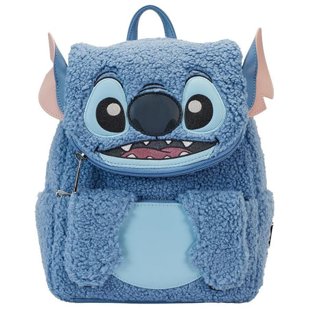 Loungefly: Disney Stitch Plush Mini Backpack Clothing and Apparel Loungefly