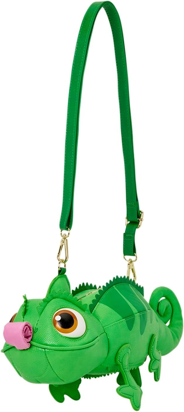 Loungefly Disney: Tangled - Pascal Figural Crossbody Bag Clothing and Apparel Loungefly