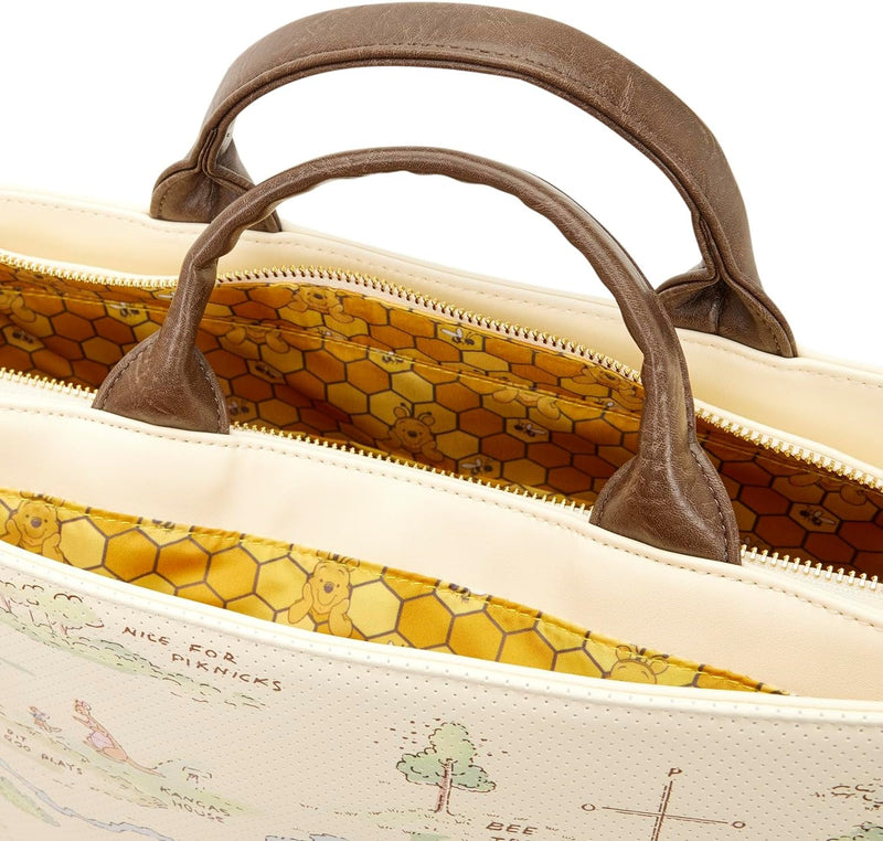 Loungefly: Disney Winnie the Pooh Perforated Tote Bag Clothing and Apparel Loungefly