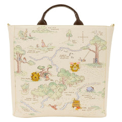 Loungefly: Disney Winnie the Pooh Perforated Tote Bag Clothing and Apparel Loungefly
