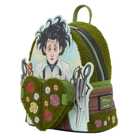 Loungefly: Edward Scissorhands Sherpa Crossbody Bag Clothing and Apparel Loungefly