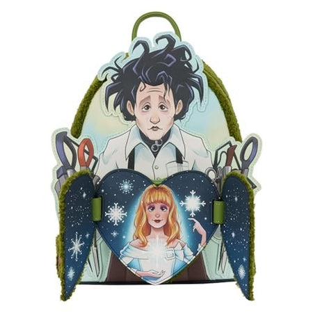 Loungefly: Edward Scissorhands Sherpa Crossbody Bag Clothing and Apparel Loungefly