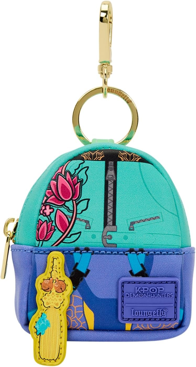 Loungefly: KPop Demon Hunter Mini Backpack Keychain Charm Clothing and Apparel Loungefly