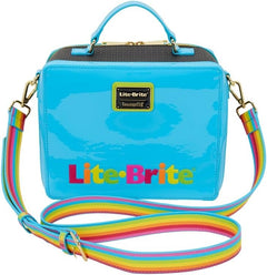 Loungefly Lite-Brite Lenticular Glow Crossbody Bag Clothing and Apparel Loungefly