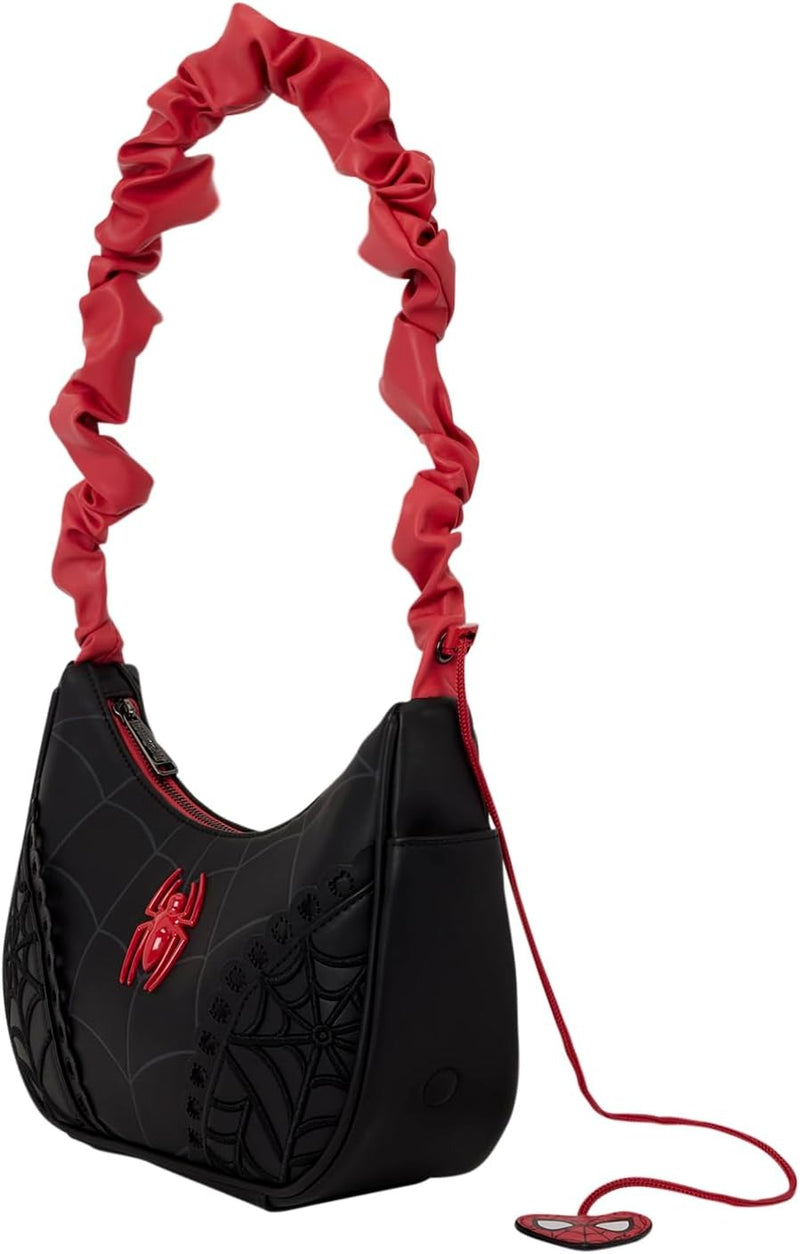Loungefly: Marvel Spider-Man - Spider Web Shoulder Bag Clothing and Apparel Loungefly