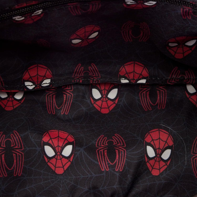 Loungefly: Marvel Spider-Man - Spider Web Shoulder Bag Clothing and Apparel Loungefly