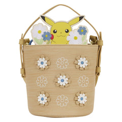 Loungefly: Pokemon - Floral Pikachu Crossbody Bag Clothing and Apparel Loungefly