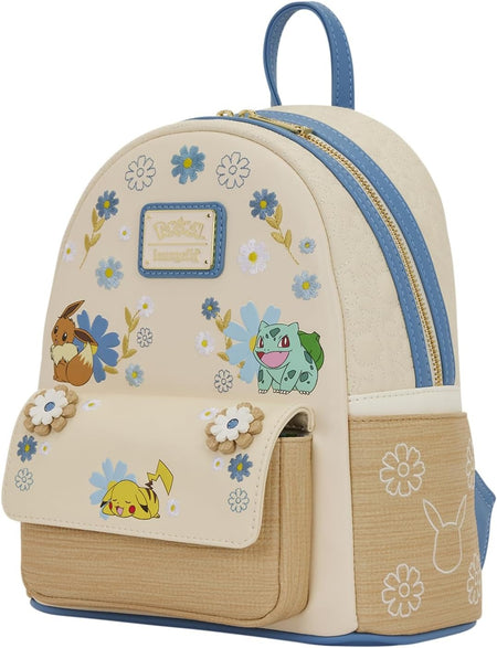 Loungefly: Pokemon - Floral Sleeping Pikachu Mini Backpack Clothing and Apparel Loungefly