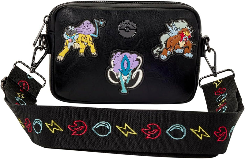 Loungefly Pokemon: Legendary Dogs Sling Bag with Coin Bag Clothing and Apparel Loungefly
