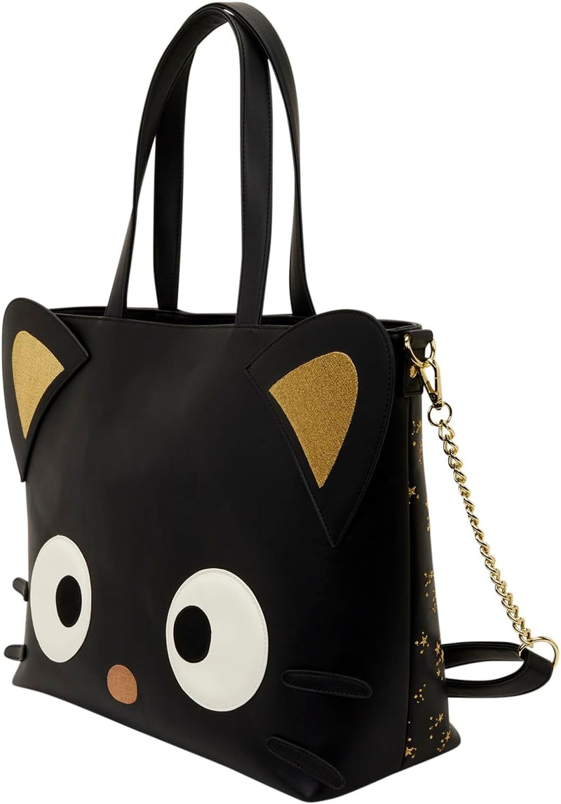 Loungefly: Sanrio Chococat Stars CrossbodyTote Bag with Coin Bag Clothing and Apparel Loungefly
