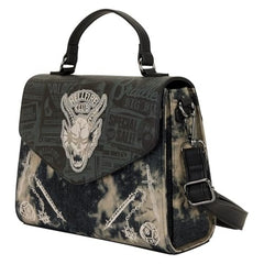 Loungefly: Stranger Things Hellfire Club Crossbody Bag Clothing and Apparel Loungefly