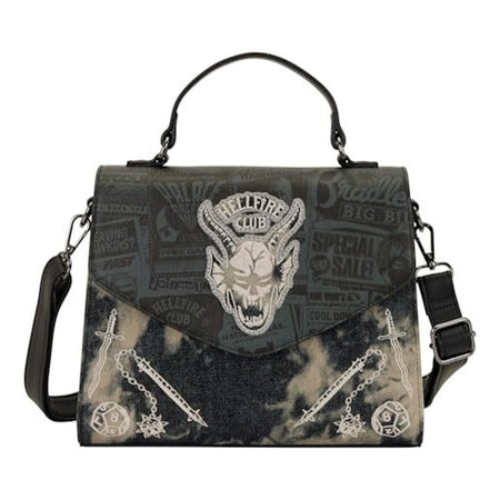 Loungefly: Stranger Things Hellfire Club Crossbody Bag Clothing and Apparel Loungefly