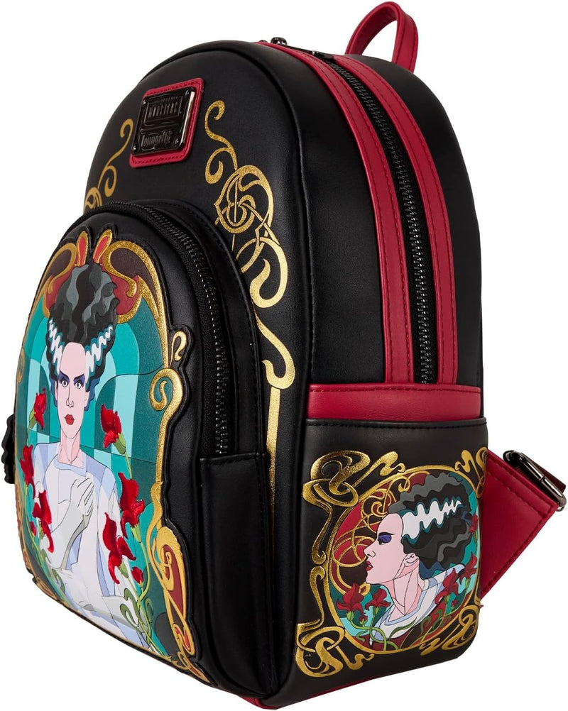 Loungefly: Universal Monsters - Bride of Frankenstein Stained Glass Mini Backpack Clothing and Apparel Funko
