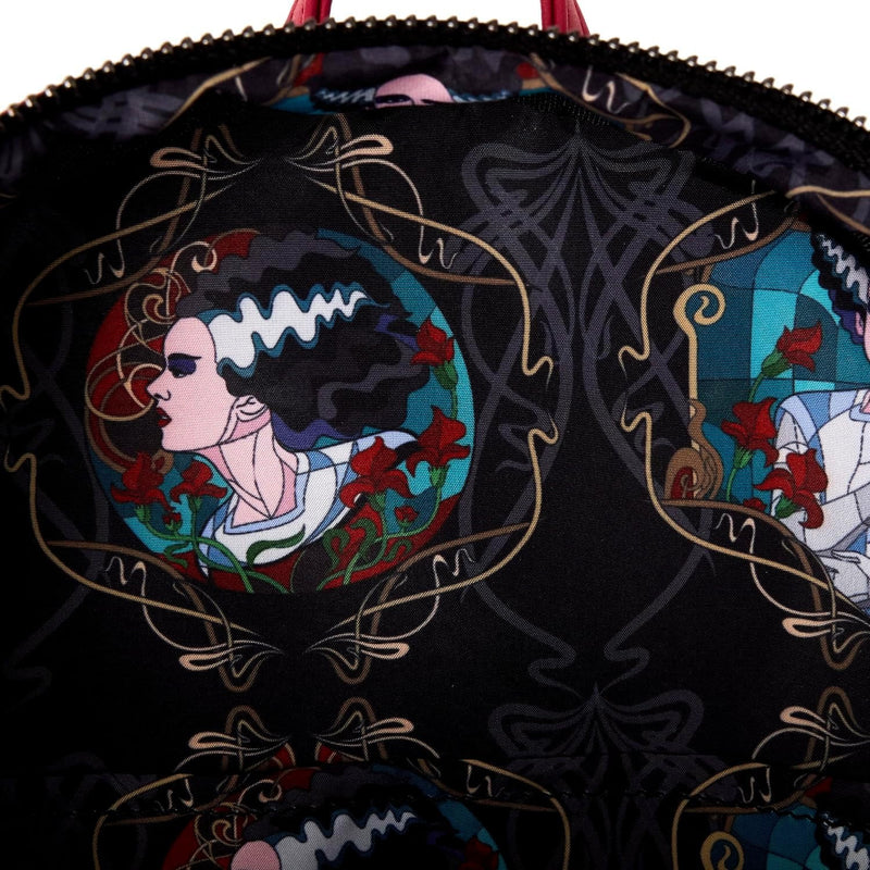Loungefly: Universal Monsters - Bride of Frankenstein Stained Glass Mini Backpack Clothing and Apparel Funko