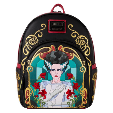 Loungefly: Universal Monsters - Bride of Frankenstein Stained Glass Mini Backpack Clothing and Apparel Funko
