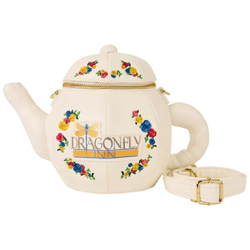 Loungefly: WB Gilmore Girls Dragonfly Inn Figural Teapot Crossbody Bag Clothing and Apparel Loungefly