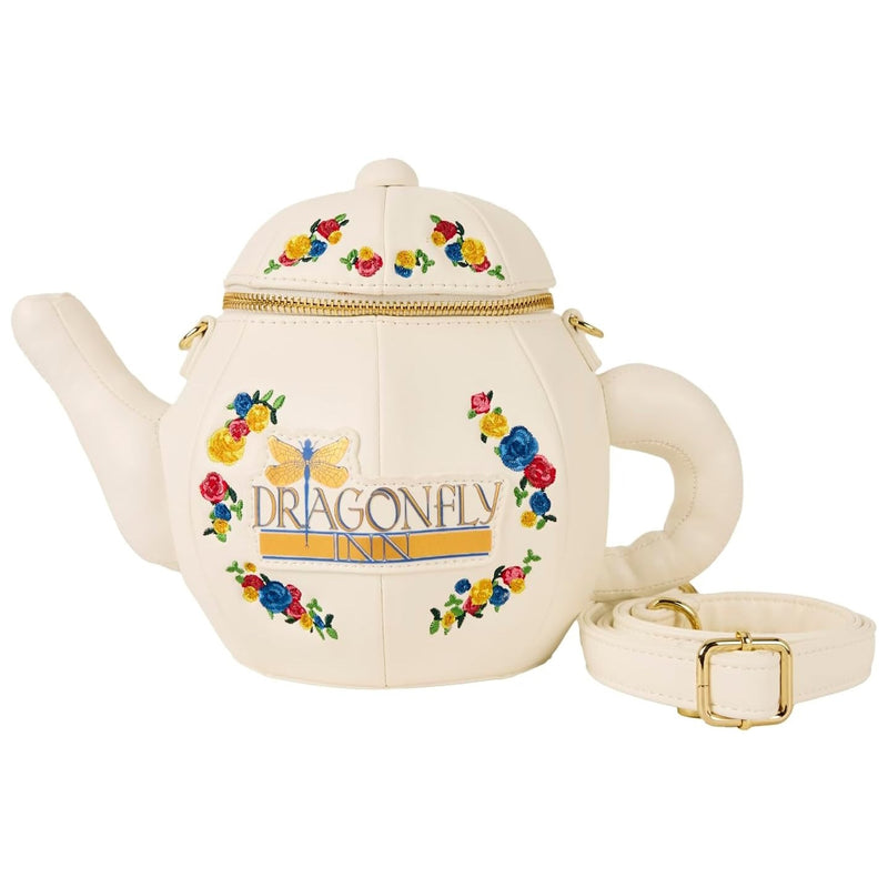 Loungefly: WB Gilmore Girls Dragonfly Inn Figural Teapot Crossbody Bag Clothing and Apparel Loungefly