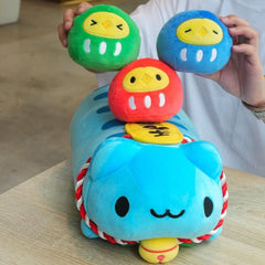 Bugcat Capoo: Lucky Capoo Soft Plush with 3 Chick Daruma Plushies Bugcat Capoo